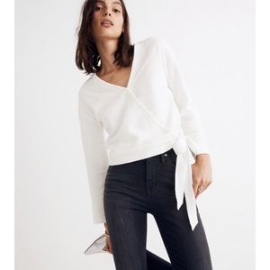 NWOT Madewell Texture & Thread Wrap Top